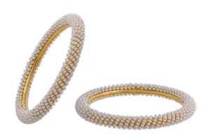 Elegant Pearl Beaded Bangles