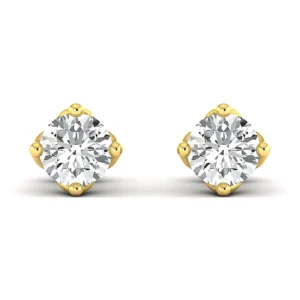 Classic Diamond Solitaire Stud Earrings