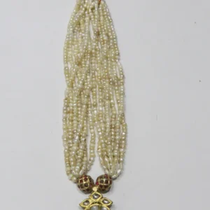 Classic Pearl Kundan Pendant Necklace
